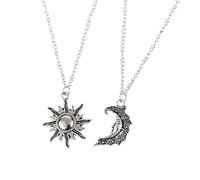 Momolaa Collane Di Caramelle Ciondolo Sole Collana Luna Decorazione Collana Collane e ciondoli Collana Z (A, One Size)