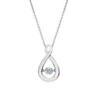 Momolaa Collane Di Perle Collana versione coreana giapponese a catena corta e collane e pendenti con clavicola d'amore Collana Di Quarzo Trasparente (White, One Size)
