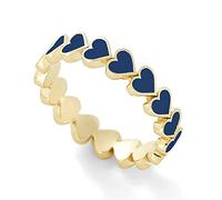 Momolaa Diario Del Signore Degli Anelli Red ExquisPendant Love Ladies Anelli di gioielli romantici Geometry Anelli vintage smaltati Anelli Sensoriali (Blue, 8)