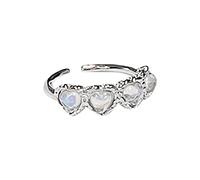 Momolaa Il Signore Degli Anelli Calendario 2022 Anello in rame Anello femminile semplice temperamento Anello aperto adatto a tutte le occasioni Portachiavi A Sgancio Rapido (A-1, One Size)