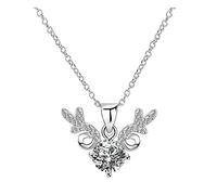 Momolaa J Collana per Gli Uomini Catena The Clavicle Way Collana regalo insieme Girlfriend With You Accessori Collane e ciondoli Display Stand Collana (White, One Size)