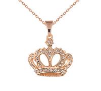Momolaa K Collana per Donne Crown Personality Necklace Diamond rivela il nuovo set di collane e ciondoli alla moda per il tuo temperamento Perline per Collane (A, One Size)