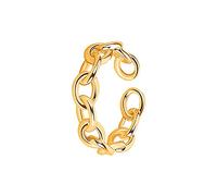 Momolaa Raccoglitori Da 2 Pollici 3 Anelli Anello L'apertura della catena dell'occasione regolabile è adatta per qualsiasi anello Anelli Da Dentizione per Cani (Gold, One Size)