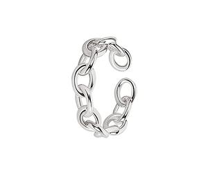 Momolaa Raccoglitori Da 2 Pollici 3 Anelli Anello L'apertura della catena dell'occasione regolabile è adatta per qualsiasi anello Anelli Da Dentizione per Cani (Silver, One Size)