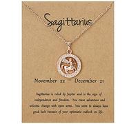 Momolaa Set Di Collana Di Cristallo Collane Oroscopo Costellazione Pendente Dodici Catena Lettera Collana Eleganti Collane & Pendenti Collane Palla Da Discoteca (I, One Size)