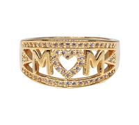 Momolaa Squilla Ragazzi Anelli con anello di separazione del colore di a forma di cuore con lettera d'amore Pacchetti Di Anelli per Ragazze Adolescenti (A, 6)