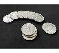 MOMOMAGE 1 pz Walking Liberty Mezzo Dollaro (Rame) Trucchi di Magia per Maghi Primo piano Puntelli Accessori Illusioni Moneta Appear/Scompare Magic Gimmick