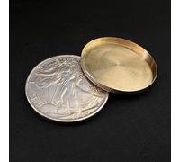 MOMOMAGE Espanso Shell Walking Liberty Mezzo Dollaro (Testa) Trucchi Magici Primo piano Moneta Magica Apparire/Svanire Illusioni Magiche Gimmick Puntelli