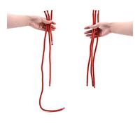 MOMOMAGE Tre corde magiche trucchi divertenti corde puntelli magici per maghi primo piano illusione magica palcoscenico corda illusione espediente facile da fare spettacoli magici (rosso)