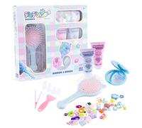 MOMOMI Decoden Mirror And Brush, 1 Kit per Decorazione per Spazzola e Specchietto con Crema Sintetica e Charms