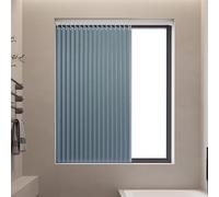 Momooda Tende corte oscuranti pieghevoli per bagno, Tende a pannello per la privacy, Tende corte con magnete per piccola finestra con ganci, Blu, 100x100cm