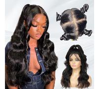 MOMOSHERO 12A Glueless Real Full Lace Human Hair Parrucche HD Trasparente Lace Body Wave 180% Densità 45,7 cm, parrucca piena brasiliana traspirante e invisibile Pre pizzicata parrucca 100% legata a