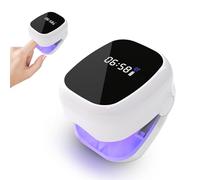 Momowin Dispositivo Trattamento Laser Micosi Unghie, 4 Lampadine UV blu + 2 Lampade a Infrarossi Lontane per la Rigenerazione delle Unghie (bianco)