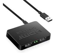 Momowin Splitter HDMI 1 in 2 Out, Adattatore HDMI Uscita Doppio Monitor con Cavo di Alimentazione, Supporta HD 4K 3D HDTV/Fire Stick/Xbox/PS3/PS4
