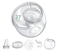 Mompmuir Complessivamente compatibile con Momcozy / TSRETE / HAUTURE / PADRAM, LoveOfLive, OMFMF /S9 Pro/S10/S12 Parts Sostituire, accessori per tiralatte indossabili - Coppa da latte da collezione intera ciotola (27 mm) - 1 confezione