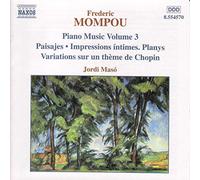 Federico Mompou Piano Music (CD) Album