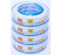 MOM'S AIDE - Ricarica mangiapannolini solo Compatibile per Simplee Sangenic (4 ricariche)， incompatibile con Maialino Foppapedretti，Tutti i Angelcare，incompatibile con Sangenic Tec，Twist & Click