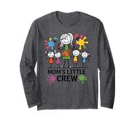 Moms Little Crew Family Mother's Day Maglia a Manica