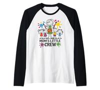 Moms Little Crew Family Mother's Day Maglia con Maniche Raglan