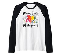 Moms Little Crew Family Mother's Day Maglia con Maniche Raglan