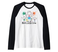 Moms Little Crew Family Mother's Day Maglia con Maniche Raglan