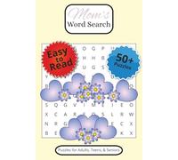 Mom's Word Search: 50+ Puzzles with Easy to Read Print about Family, Love, Support, and More | 6 x 9 Inches, 110 Pages | Gifts for Vacations, Holidays, and Downtime