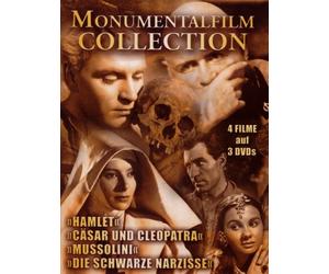 Momumentalfilm Collection in Sammler Digibox - Hamlet - Mussolini - Die schwarze Narzisse - Cäsar und Cleopatra