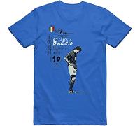 MOMYXCJQ ASWF T Camicie e T-Shirt Man Roberto Baggio Italy 90 Sport USA 94 Divine Ponytail Schillaci(Large)
