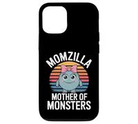 Momzilla, motivo retrò con la madre dei mostri, divertente. Custodia per iPhone 12/12 Pro