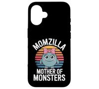 Momzilla, motivo retrò con la madre dei mostri, divertente. Custodia per iPhone 16