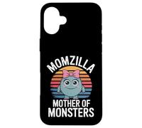Momzilla, motivo retrò con la madre dei mostri, divertente. Custodia per iPhone 16 Plus