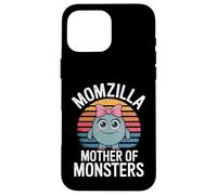 Momzilla, motivo retrò con la madre dei mostri, divertente. Custodia per iPhone 16 Pro Max