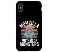 Momzilla, motivo retrò con la madre dei mostri, divertente. Custodia per iPhone X/XS
