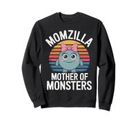 Momzilla, motivo retrò con la madre dei mostri, divertente. Felpa