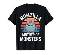 Momzilla, motivo retrò con la madre dei mostri, divertente. Maglietta