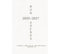 Mon agenda 2026-2027