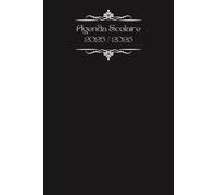 Mon Agenda Scolaire 2025 2026 Noir: Planificateur semainier | Format A5 | De Septembre à Juillet | Primaire, college, Lycee | Pour Fille et Garcon