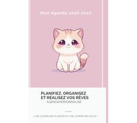 Mon Agenda Scolaire 2026-2027 Chat Kawaii