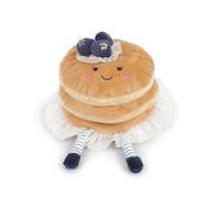 MON AMI Peluche a forma di pancake, kawaii con mirtilli, bambola pancake da 17,8 cm, per bambini, peluche natalizio per ragazze e ragazzi, graziosa decorazione stagionale per la casa