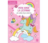 Mon amie la licorne - Je colle et je colorie