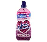 Mon Amour - Ammorbidente Lavatrice Ninfea Viola Concentrato, Formula più Concentrata in Ogni Goccia per più Profumo e più Lavaggi, Biancheria e Bucato Morbido e Fresco, 1 Flacone 1350ml (54 Lavaggi)