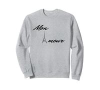 Mon Amour, maglietta con scritta "My Love", per donne e uomini Felpa