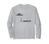 Mon Amour, maglietta con scritta "My Love", per donne e uomini Maglia a Manica