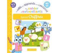 Mon cahier d'autocollants spécial Chiffres (MS/GS) - Je colle et j'apprends avec Larousse