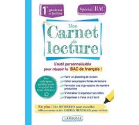 Mon carnet de lecture Français 1re générale et techno
