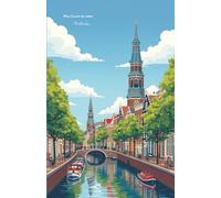 Mon carnet de notes Amsterdam: 100 pages lignées A5 - Canaux, vélos et bateaux - ville d'Amsterdam - pour notes personnelles