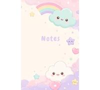 Mon Carnet de Notes: Carnet ligné A5 pastel kawaii - Arc-en-ciel & nuages - 66 pages - Idée cadeau mignonne pour fille, lycéenne & étudiante