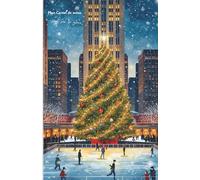 Mon carnet de notes Noël sur la glace: 100 pages lignées A5 - Sur le thème de Noël et des Fêtes