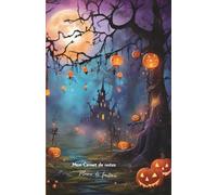 Mon carnet de notes Plume de fantôme: 100 pages lignées A5 - Journal personnel sur le thème d'Halloween