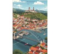 Mon carnet de notes Porto: 100 pages lignées A5 - Décor urbain moderne ville de Porto - pour notes personnelles